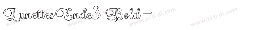 LunettesEnde3 Bold字体转换